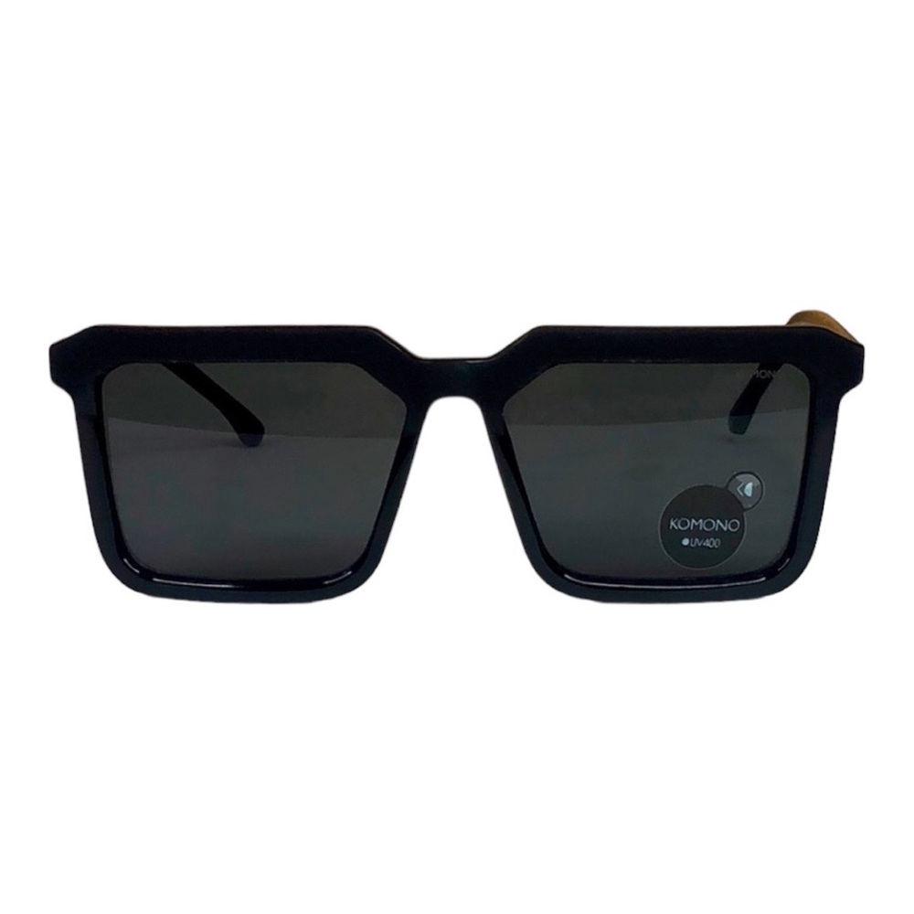 KOMONO Benicio Black Rubber Sunglasses NEW UV 400 - Picture 2 of 11